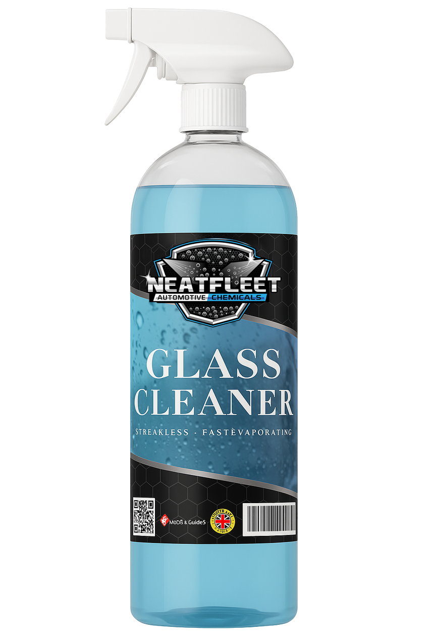 Neat Fleet Interior Car Cleaning Kit – Glass Cleaner, Dashboard Polish & Upholstery Cleaner Bundle - Neatfleet Car Care UK
