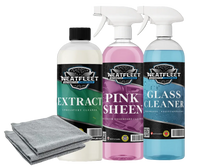 Neat Fleet Interior Car Cleaning Kit – Glass Cleaner, Dashboard Polish & Upholstery Cleaner Bundle - Neatfleet Car Care UK
