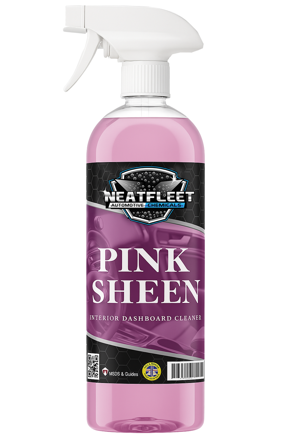 Neat Fleet Interior Car Cleaning Kit – Glass Cleaner, Dashboard Polish & Upholstery Cleaner Bundle - Neatfleet Car Care UK