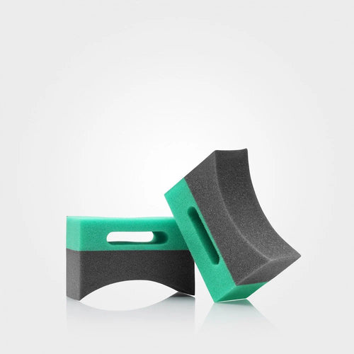 Half Crescent Tyre Dressing Sponge – Tyre Shine Applicator Pad for Even, Mess-Free Application